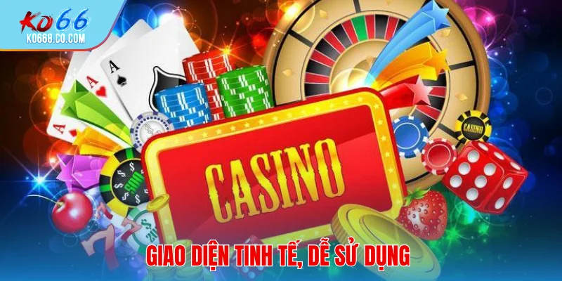Giao diện tinh tế, dễ sử dụng