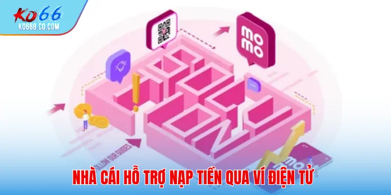 Nhà cái hỗ trợ nạp tiền qua ví điện tử